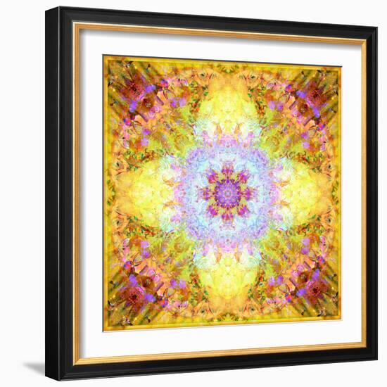 A Flower Mandala, Photographic Layer Work from Flowers-Alaya Gadeh-Framed Photographic Print