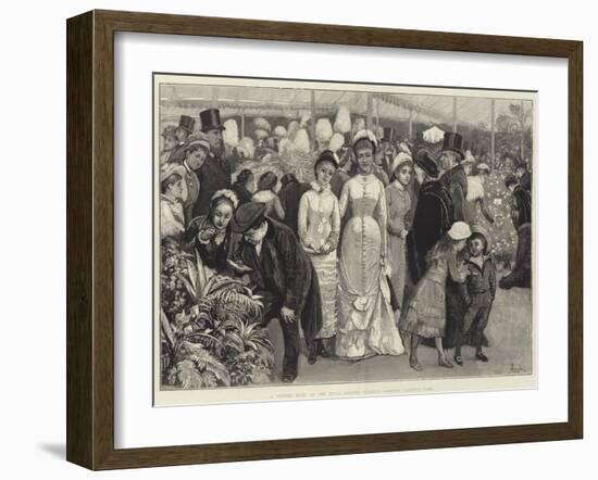 A Flower Show at the Royal Botanic Society's Gardens, Regent's Park-Alfred Edward Emslie-Framed Giclee Print