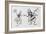 A Fly and Bee Getting Married-Arthur Rackham-Framed Giclee Print