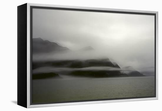 A Foggy Mist Layers the Mountains of Resurrection Bay in Alaska-Sheila Haddad-Framed Premier Image Canvas