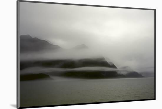 A Foggy Mist Layers the Mountains of Resurrection Bay in Alaska-Sheila Haddad-Mounted Photographic Print
