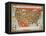 A Food Map of the United States-null-Framed Premier Image Canvas