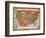 A Food Map of the United States-null-Framed Giclee Print