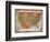 A Food Map of the United States-null-Framed Giclee Print