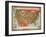 A Food Map of the United States-null-Framed Giclee Print