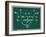 A Football Play on A Chalkboard.-mybaitshop-Framed Photographic Print