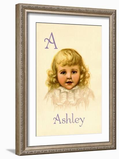 A for Ashley-Ida Waugh-Framed Art Print