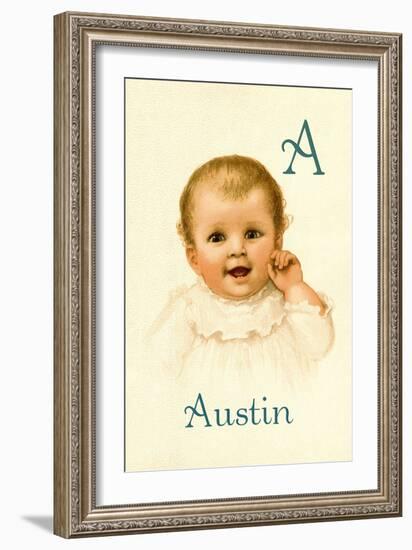 A for Austin-Ida Waugh-Framed Art Print