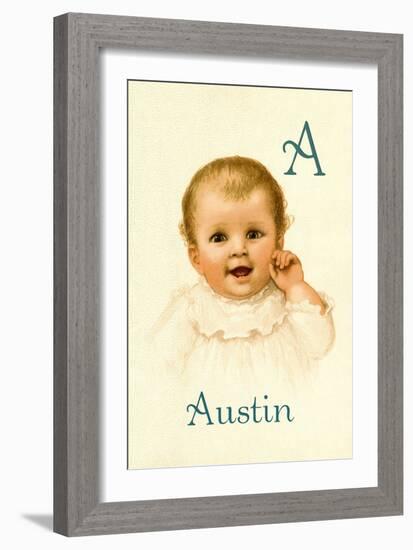 A for Austin-Ida Waugh-Framed Art Print