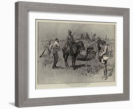 A Foraging Party Near Pretoria-Charles Edwin Fripp-Framed Giclee Print