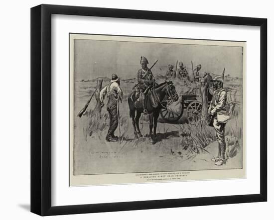 A Foraging Party Near Pretoria-Charles Edwin Fripp-Framed Giclee Print