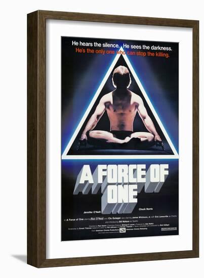 A Force of One, Chuck Norris, 1979-null-Framed Art Print