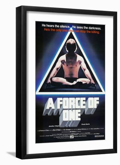 A Force of One, Chuck Norris, 1979-null-Framed Art Print