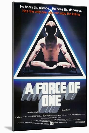A Force of One, Chuck Norris, 1979-null-Mounted Art Print