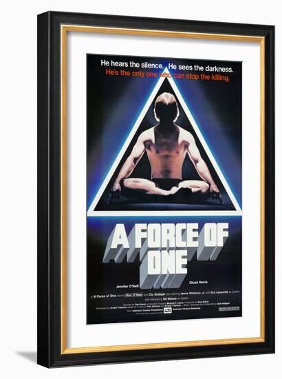 A Force of One, Chuck Norris, 1979-null-Framed Art Print