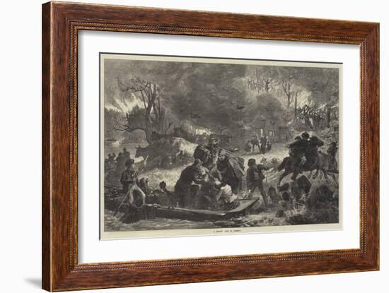 A Forest Fire in America-null-Framed Giclee Print