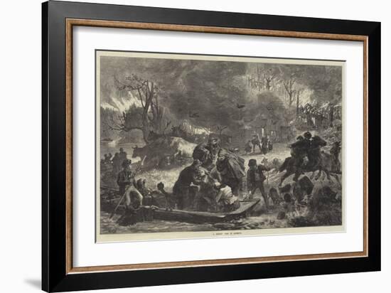 A Forest Fire in America-null-Framed Giclee Print