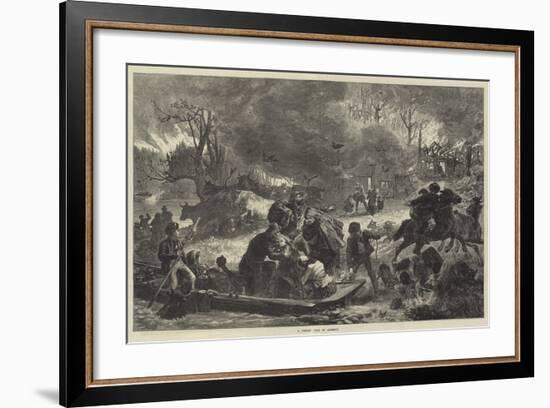 A Forest Fire in America-null-Framed Giclee Print