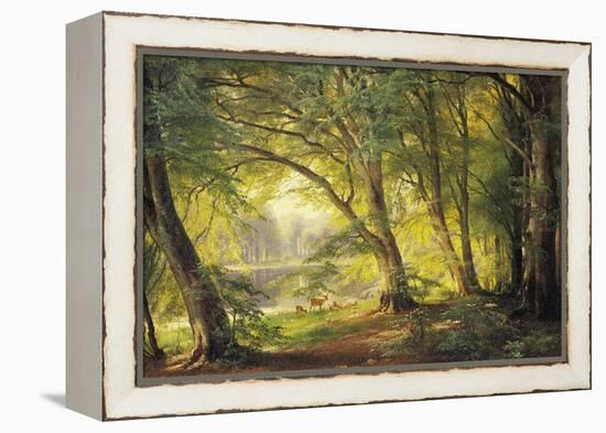 A Forest Glade-Carl Frederic Aagaard-Framed Premier Image Canvas