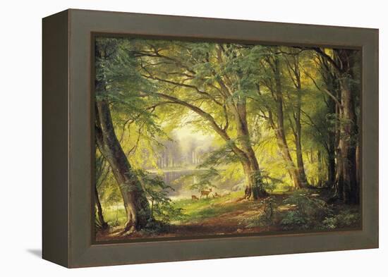 A Forest Glade-Carl Frederic Aagaard-Framed Premier Image Canvas