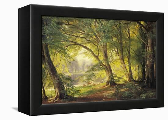 A Forest Glade-Carl Frederic Aagaard-Framed Premier Image Canvas