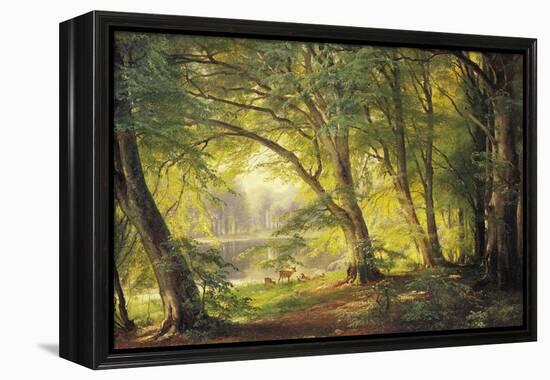 A Forest Glade-Carl Frederic Aagaard-Framed Premier Image Canvas