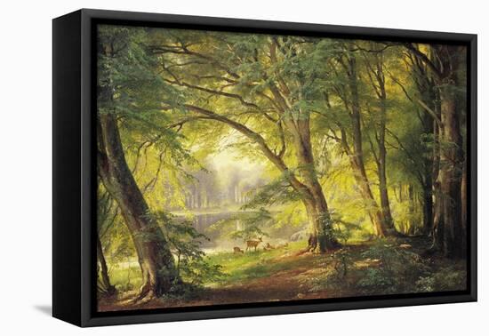 A Forest Glade-Carl Frederic Aagaard-Framed Premier Image Canvas