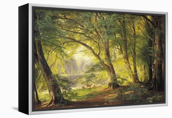 A Forest Glade-Carl Frederic Aagaard-Framed Premier Image Canvas