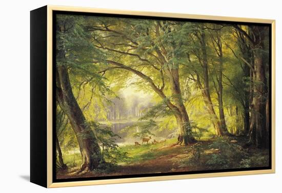 A Forest Glade-Carl Frederic Aagaard-Framed Premier Image Canvas