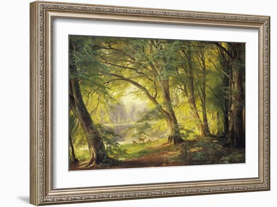A Forest Glade-Carl Frederic Aagaard-Framed Giclee Print