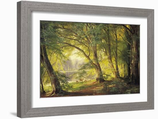 A Forest Glade-Carl Frederic Aagaard-Framed Giclee Print