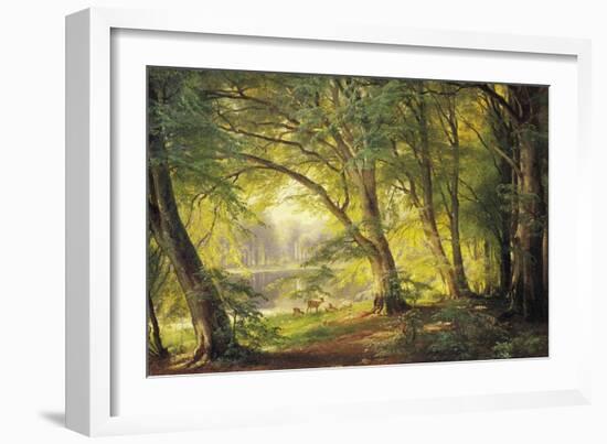 A Forest Glade-Carl Frederic Aagaard-Framed Giclee Print