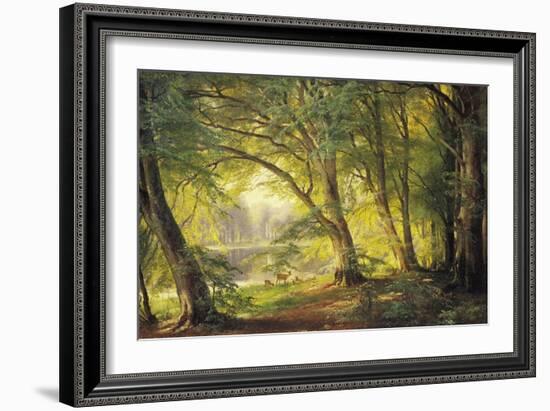 A Forest Glade-Carl Frederic Aagaard-Framed Giclee Print