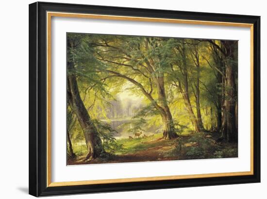 A Forest Glade-Carl Frederic Aagaard-Framed Giclee Print