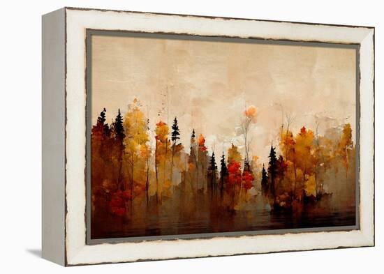 A Forest in Autumn-Treechild-Framed Premier Image Canvas