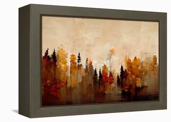 A Forest in Autumn-Treechild-Framed Premier Image Canvas