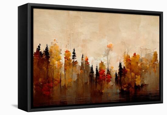 A Forest in Autumn-Treechild-Framed Premier Image Canvas