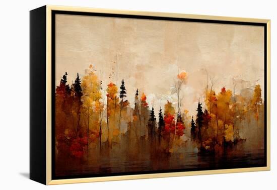 A Forest in Autumn-Treechild-Framed Premier Image Canvas