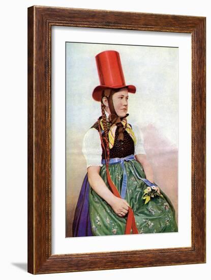 A Forest Maiden in Her Sunday Frock, 1922-Georg Haeckel-Framed Giclee Print