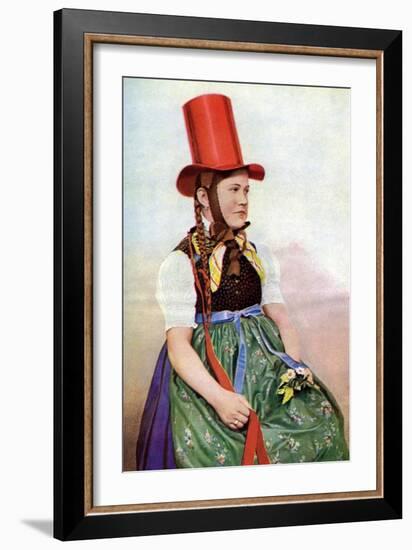 A Forest Maiden in Her Sunday Frock, 1922-Georg Haeckel-Framed Giclee Print