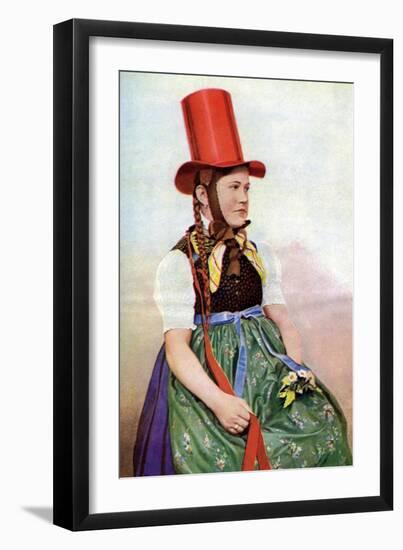 A Forest Maiden in Her Sunday Frock, 1922-Georg Haeckel-Framed Giclee Print