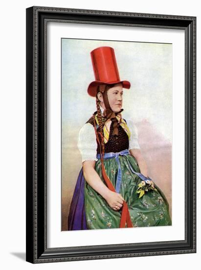 A Forest Maiden in Her Sunday Frock, 1922-Georg Haeckel-Framed Giclee Print