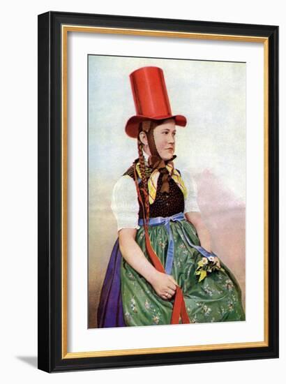 A Forest Maiden in Her Sunday Frock, 1922-Georg Haeckel-Framed Giclee Print