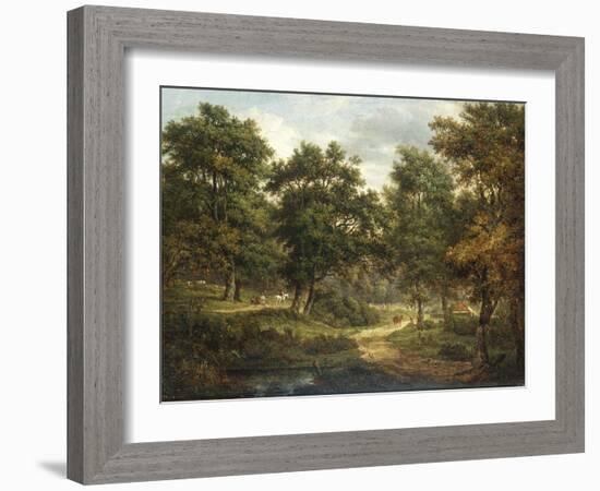 A Forest Scene, Sussex-Patrick Nasmyth-Framed Giclee Print