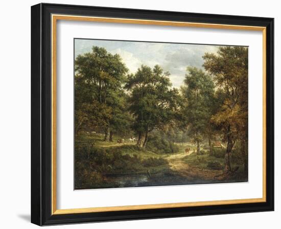 A Forest Scene, Sussex-Patrick Nasmyth-Framed Giclee Print