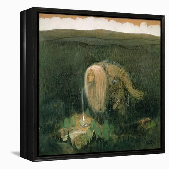 A Forest Troll, c.1913-John Bauer-Framed Premier Image Canvas