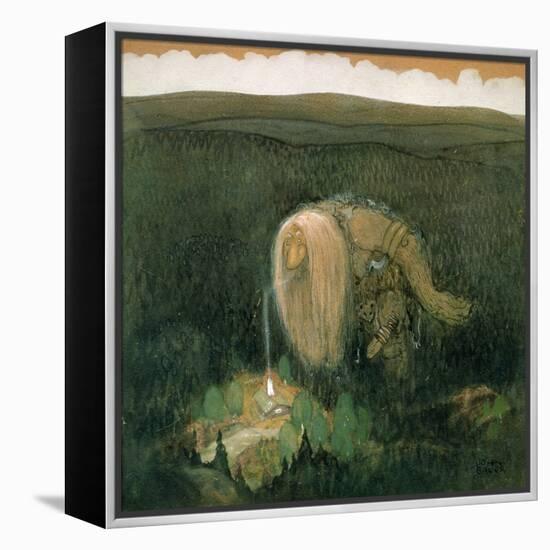 A Forest Troll, c.1913-John Bauer-Framed Premier Image Canvas