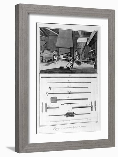 A Forge, 1751-1777-Denis Diderot-Framed Giclee Print