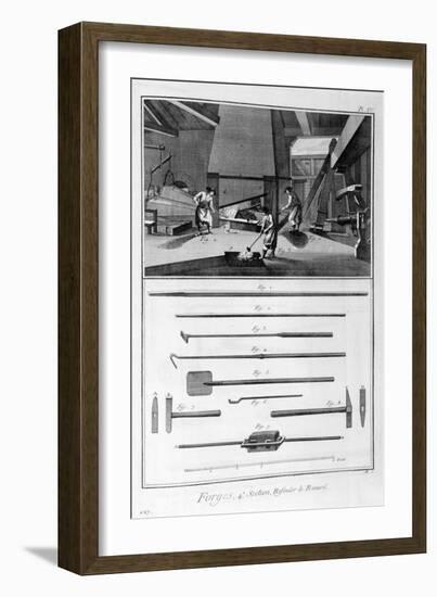 A Forge, 1751-1777-Denis Diderot-Framed Giclee Print