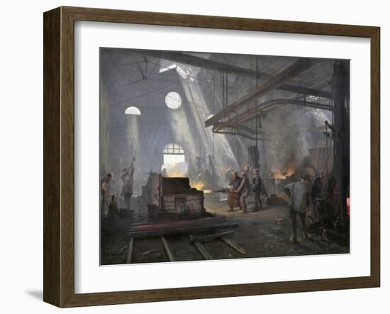 A Forge, 1893-Fernand Cormon-Framed Giclee Print